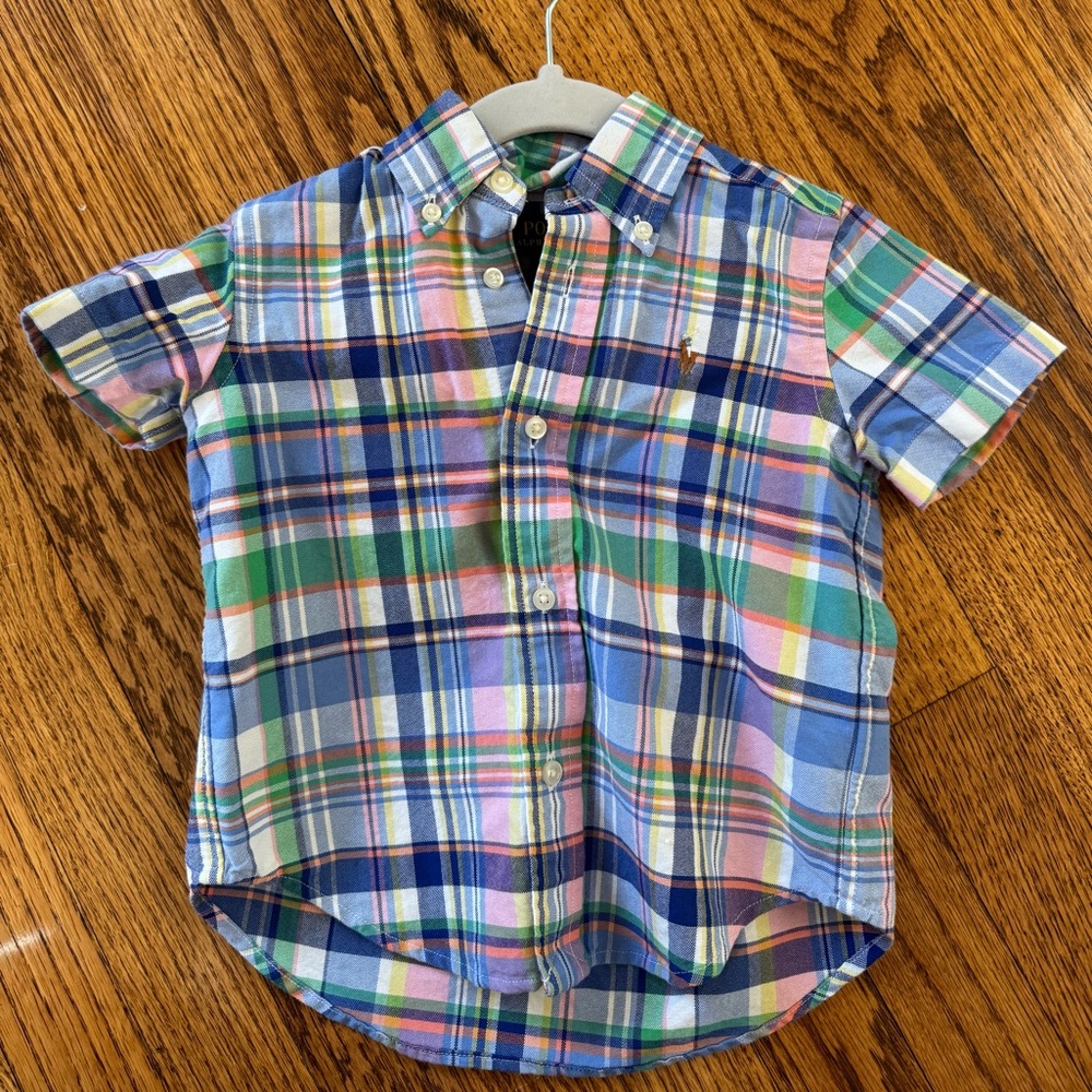 Polo by Ralph Lauren Kids Plaid Shirt - Blue, Green, Pink
